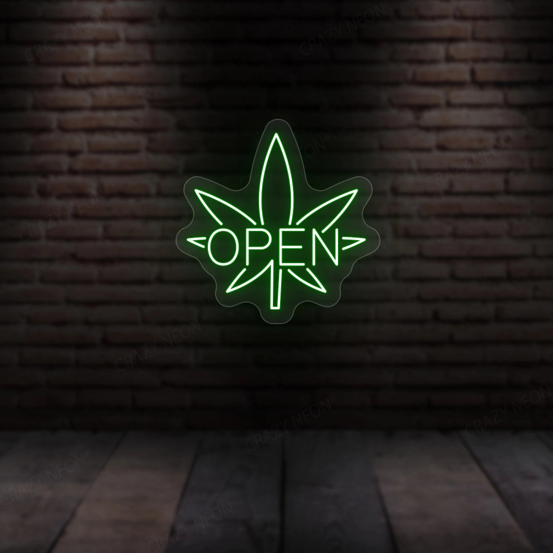 Weed Open Neon Sign image 8