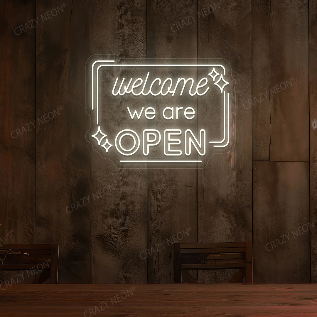 Welcome We are Open Sign image 3