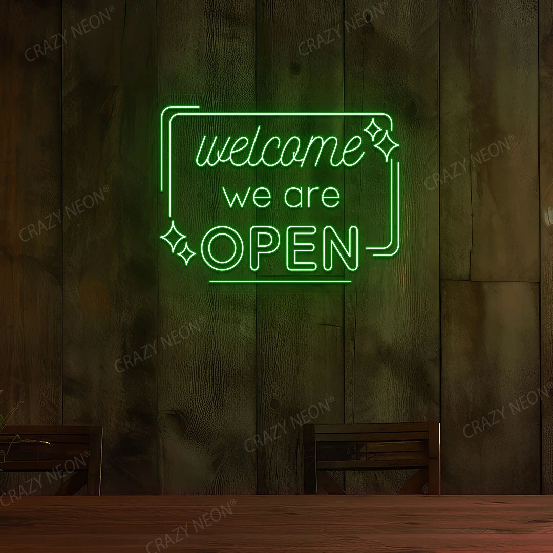 Welcome We are Open Sign image 5