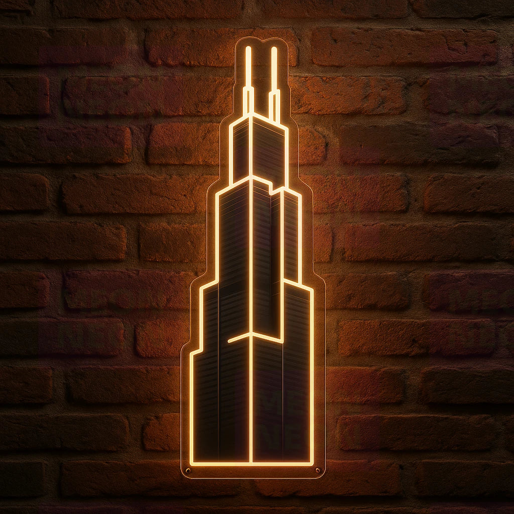 Willis Tower Outline LED Neon Sign