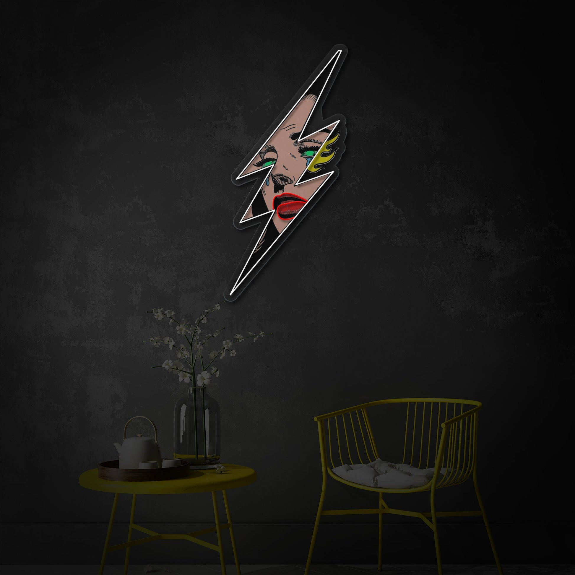 Woman Flash LED Neon Sign | Pop Art Wall Decor - MEON NEON