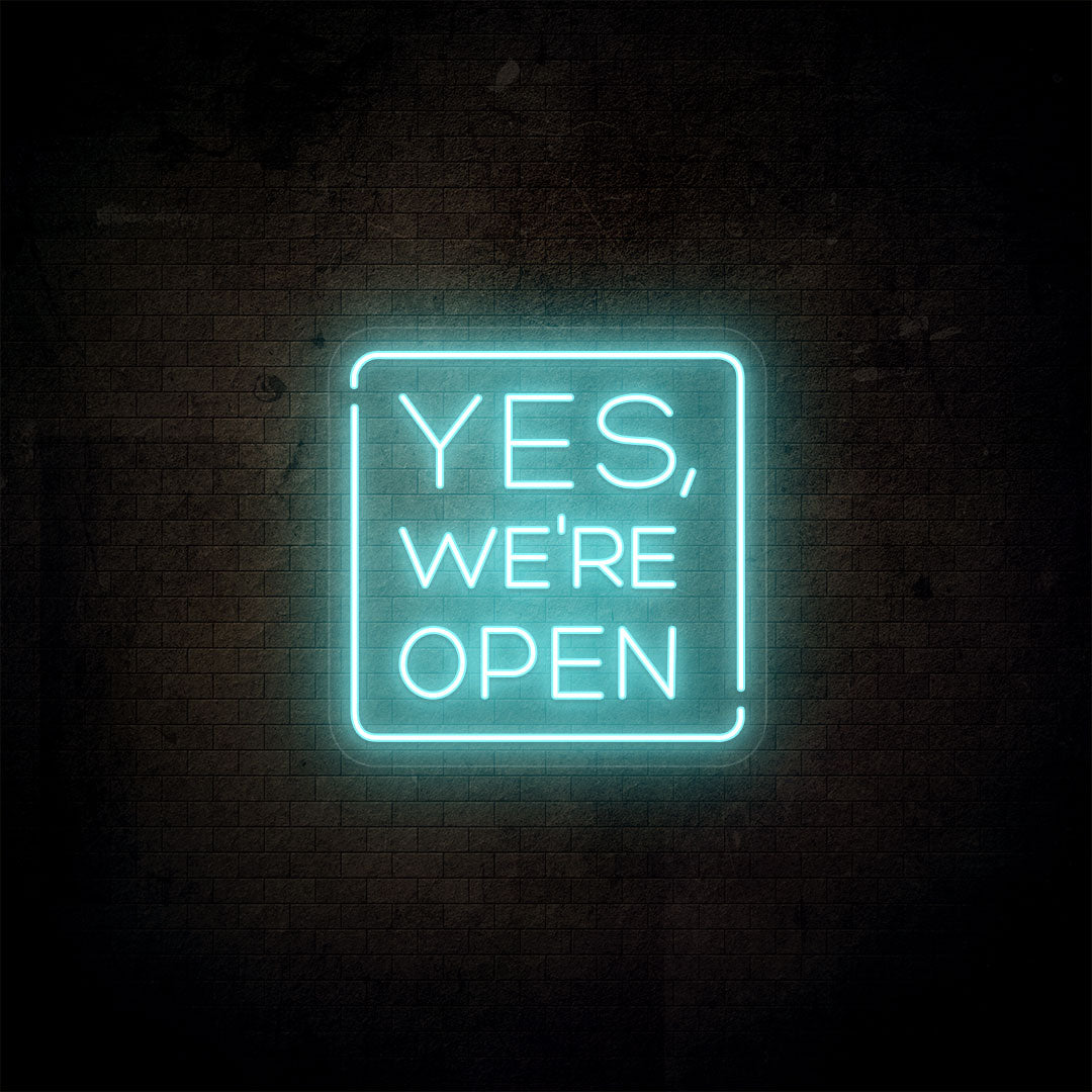 Yes, We're Open Neon Sign image 5