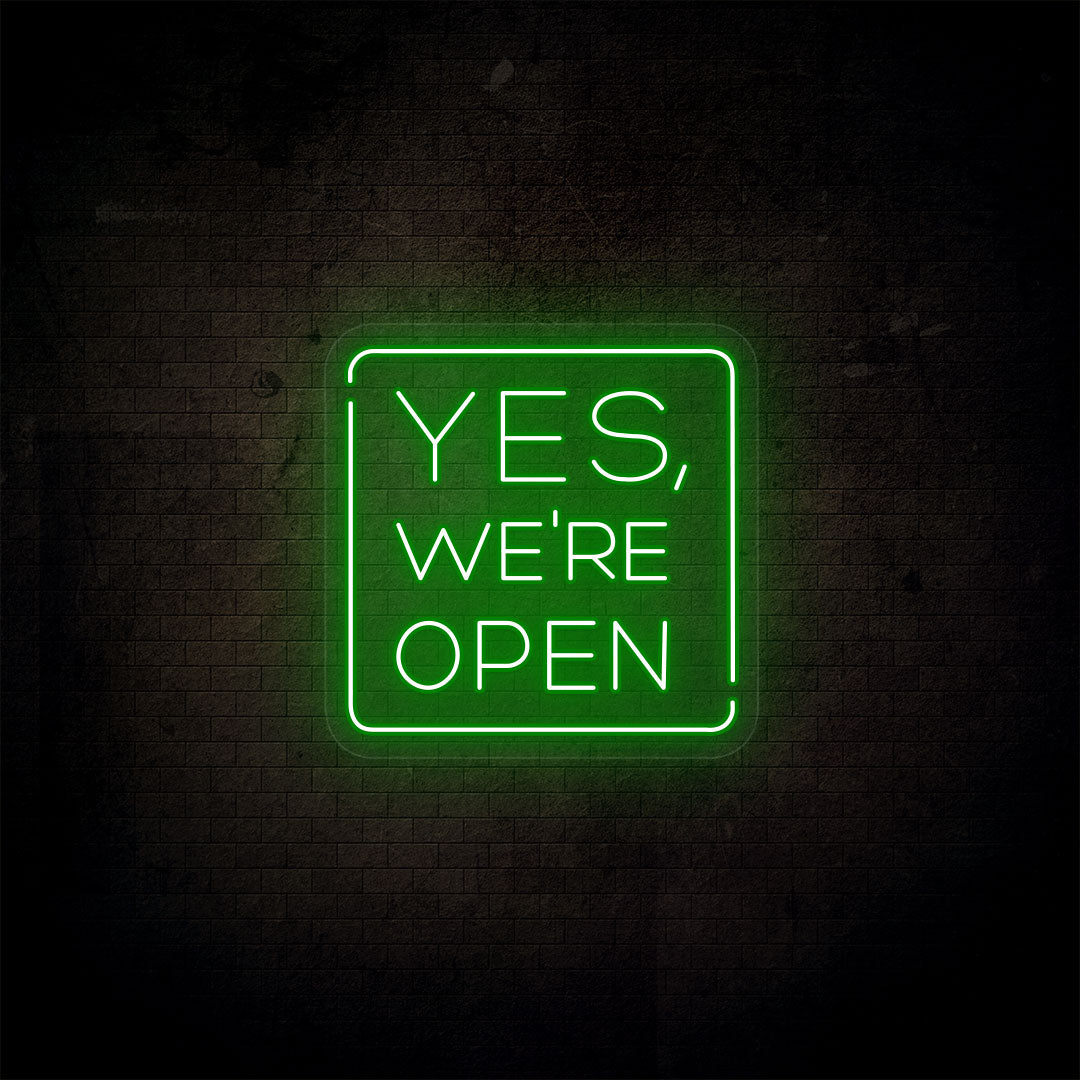Yes, We're Open Neon Sign image 7