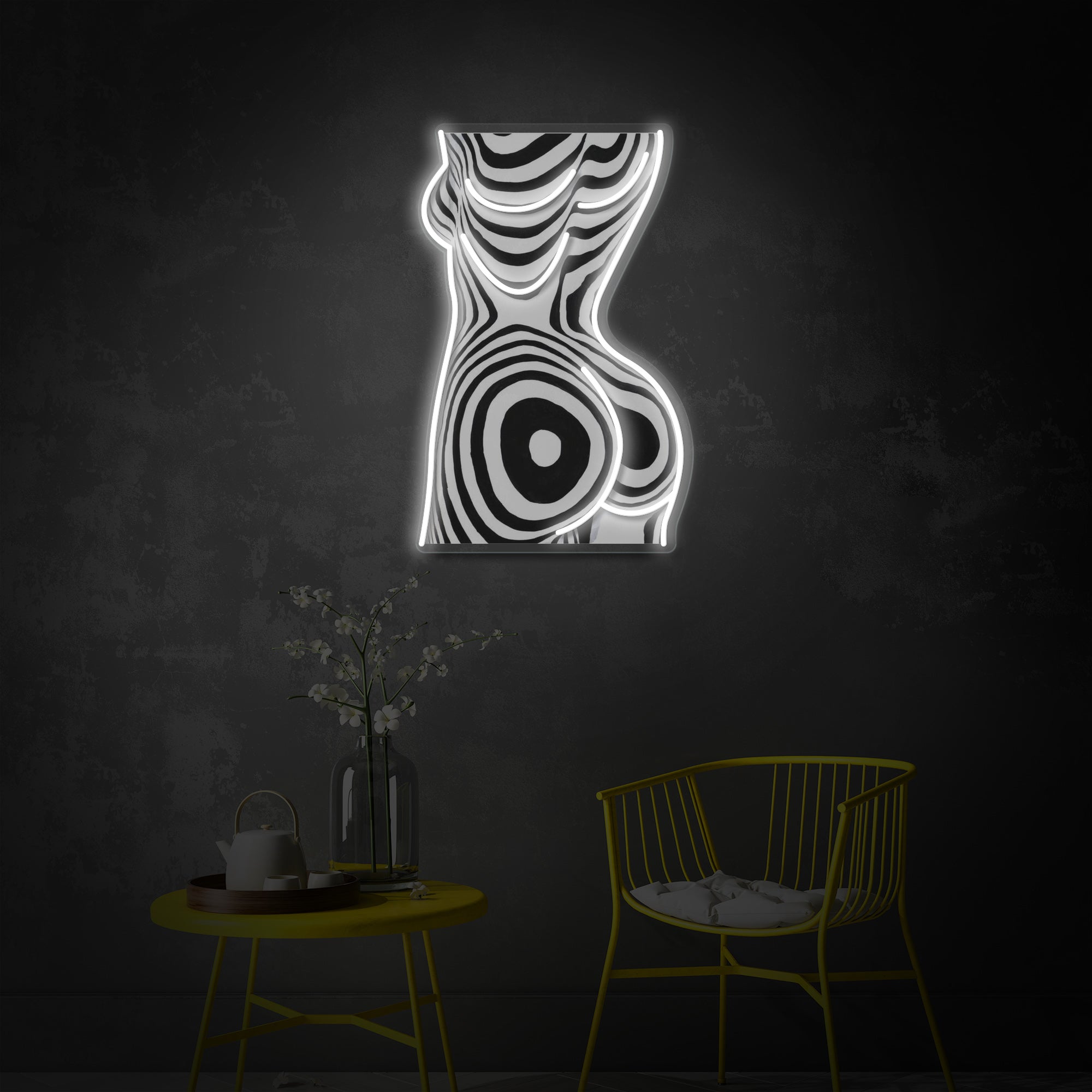 Zebra Woman LED Neon Sign | Fashion Wall Art - MEON NEON