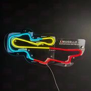Autodromo Del Mugello Circuit Neon Light Strip Sign LED Acrylic Body with Color Temperature Rating - LED Neon Sign