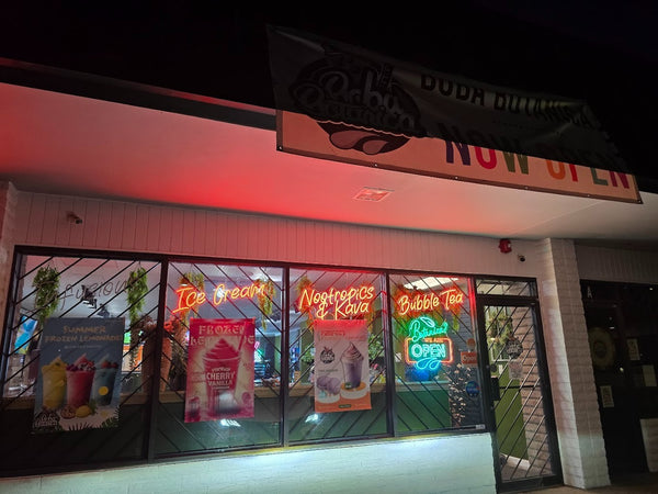 Boba Botanica Storefront Neon Signs