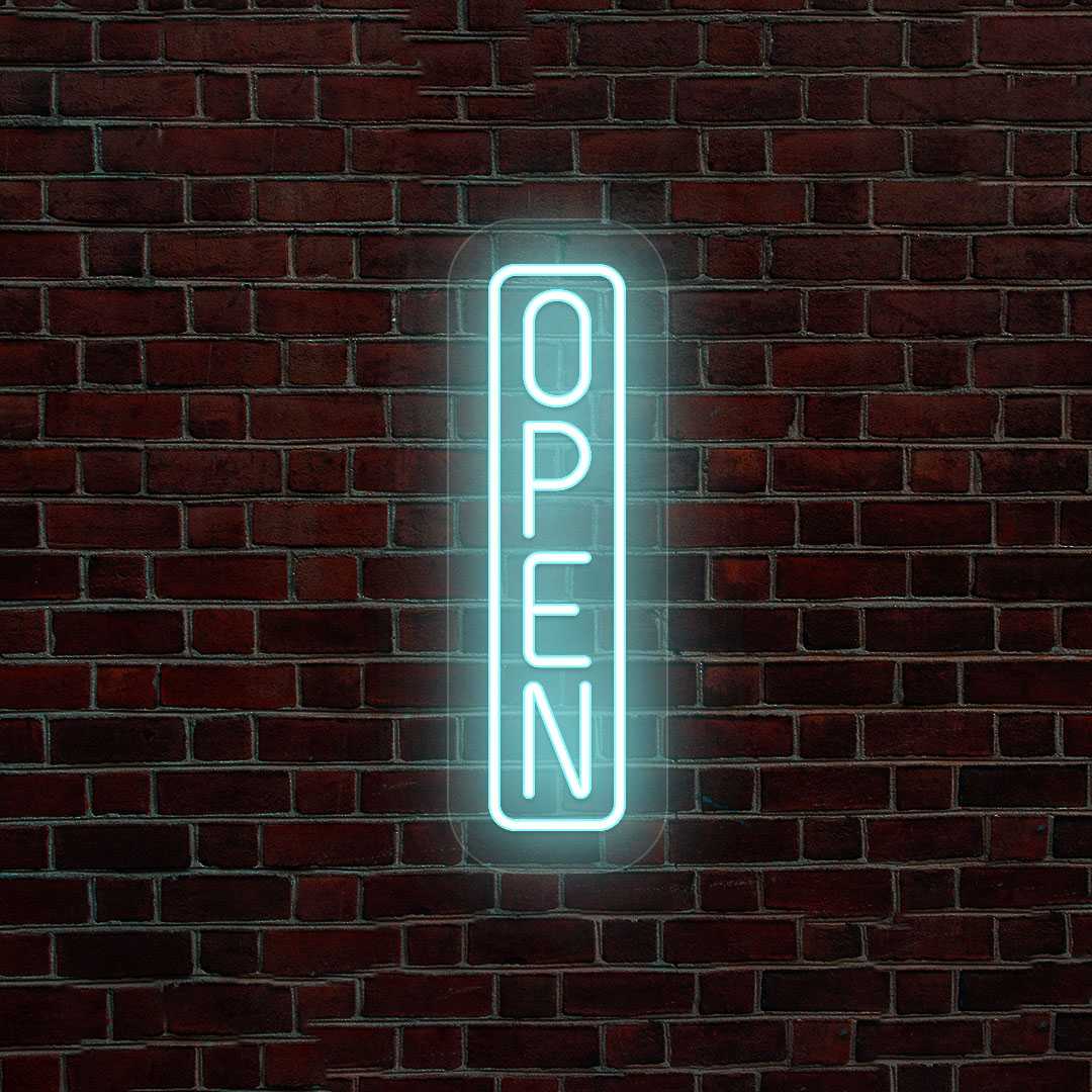 Vertical Open Neon Sign image 6
