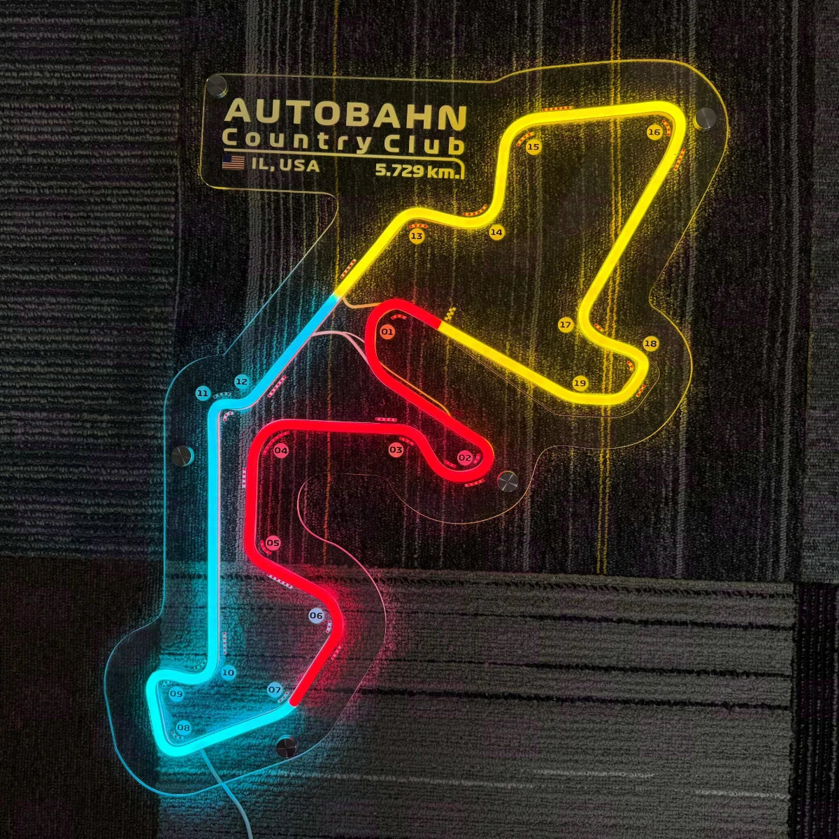 Custom Acrylic Racing Man Cave Advertising Sign Neon LED for Autobahn Country Club Circuit for Decoration - LED Neon Sign