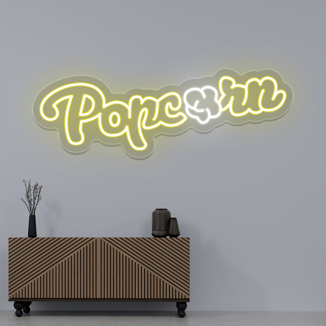 Popcorn Neon Sign image 0