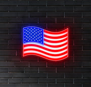 American Flag LED Neon Sign! image 0