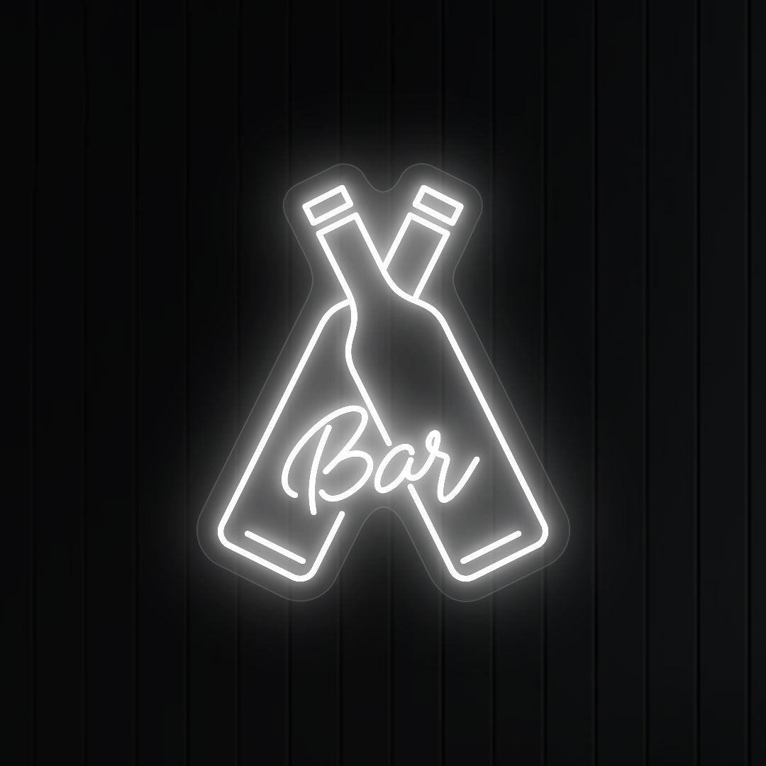 Beer Bottles With Bar Neon Sign image 8