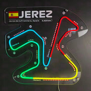 Jerez Da La Frontera Circuit Neon LED Sign Custom Racing Man Cave Advertising Decor - LED Neon Sign